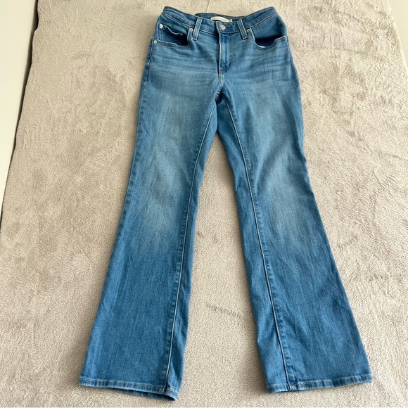 Levi's Jeans Women's 28x30 725 High Rise Bootcut Western Riding Rodeo Denim Blue - Picture 1 of 14